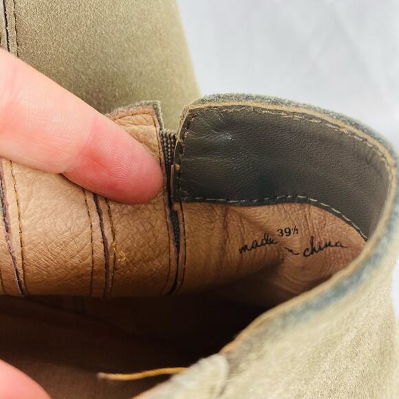 Joie Tan Barlow Chelsea Charcoal Suede Ankle Booties Size 39.5 - Picture 8 of 8